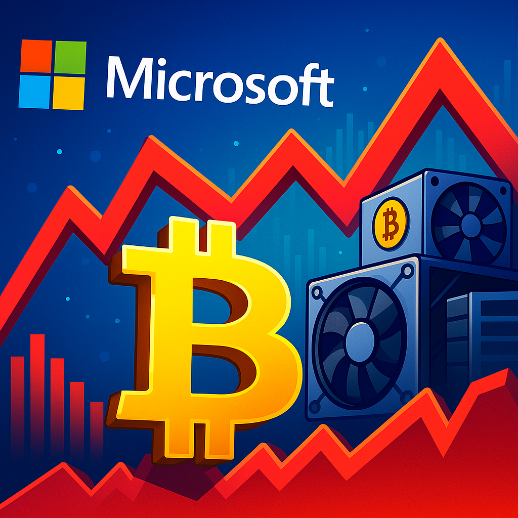 Падение акций майнеров Bitcoin